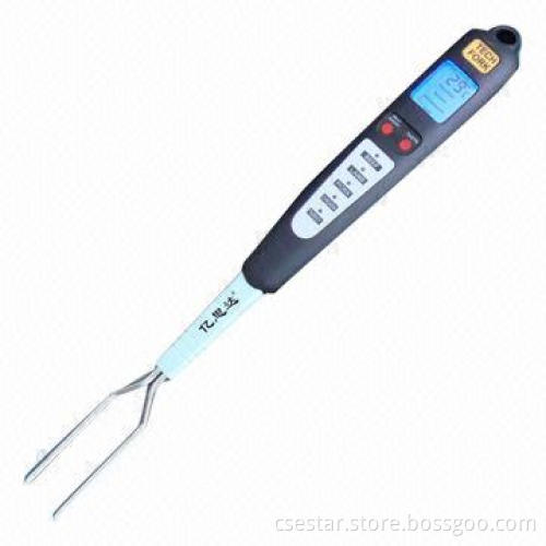 LCD display digital BBQ & kitchen thermometer fork